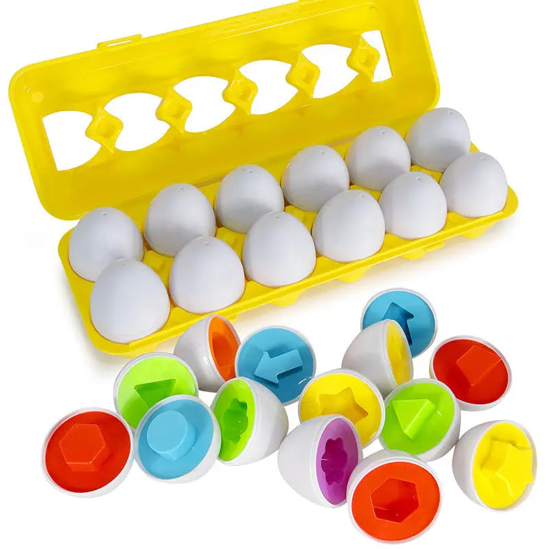 Montessori Shapes and Colours Eggs My Store