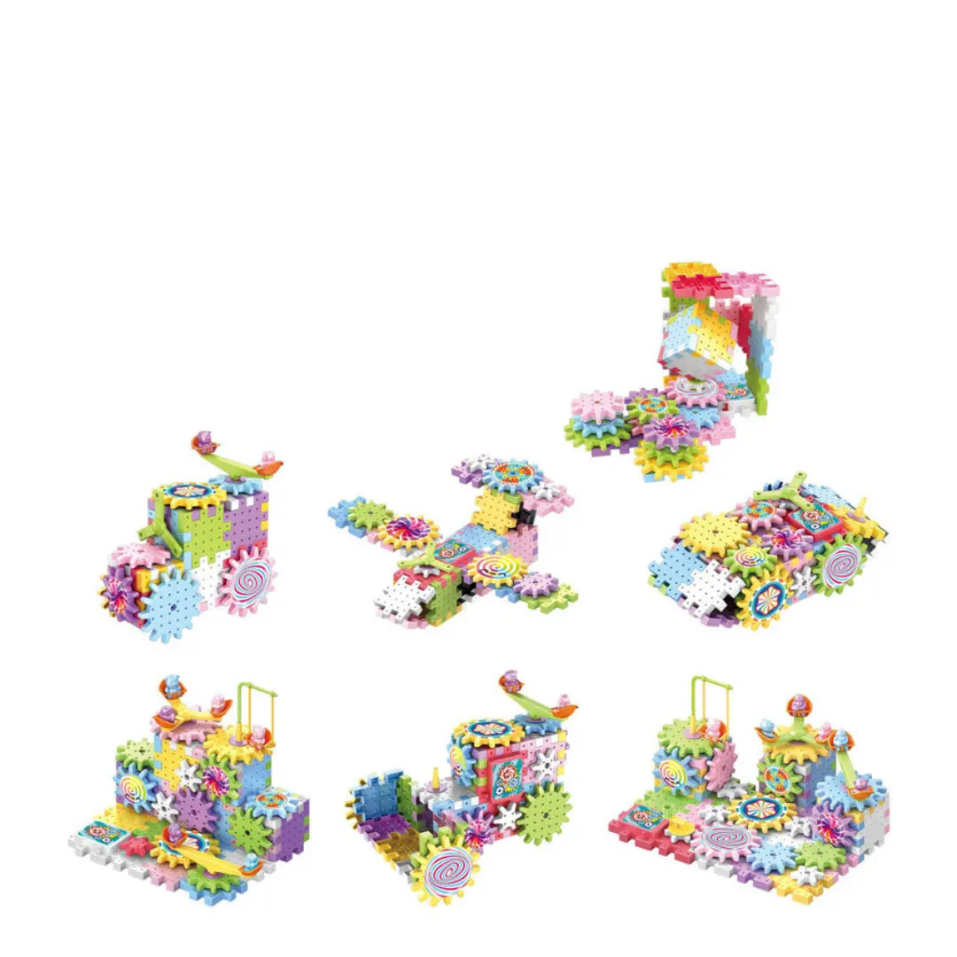 Rotating Montessori Gear Building Block My Store