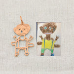 Personalised Children's Drawing as a Necklace My Store