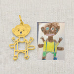 Personalised Children's Drawing as a Necklace My Store
