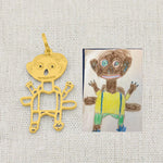 Personalised Children's Drawing as a Necklace My Store