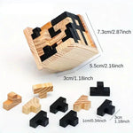 Children's Tetris Game and Learning Cube Made of Wood My Store