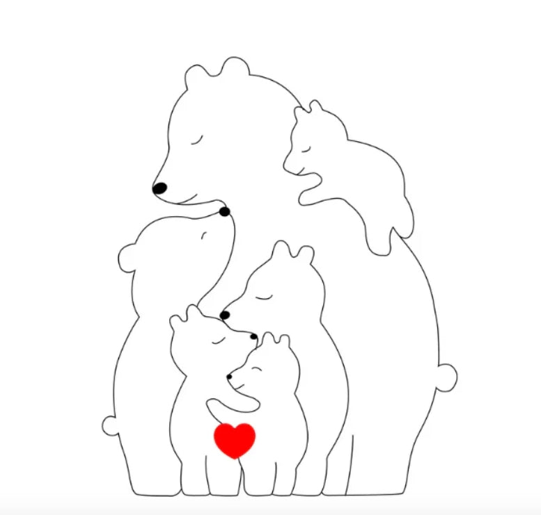Personalised Bear Family My Store