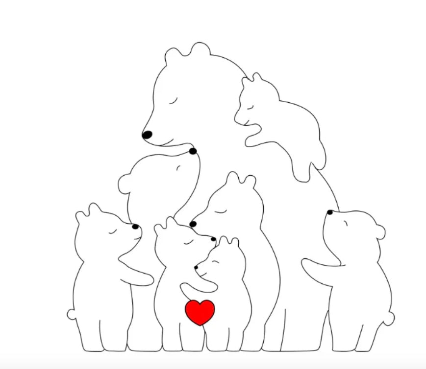 Personalised Bear Family My Store