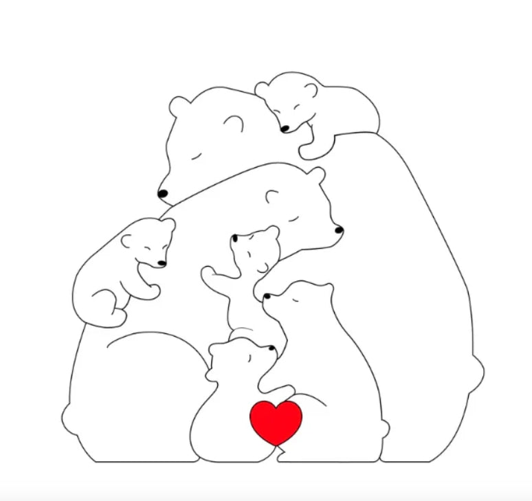 Personalised Bear Family My Store