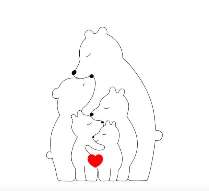 Personalised Bear Family My Store