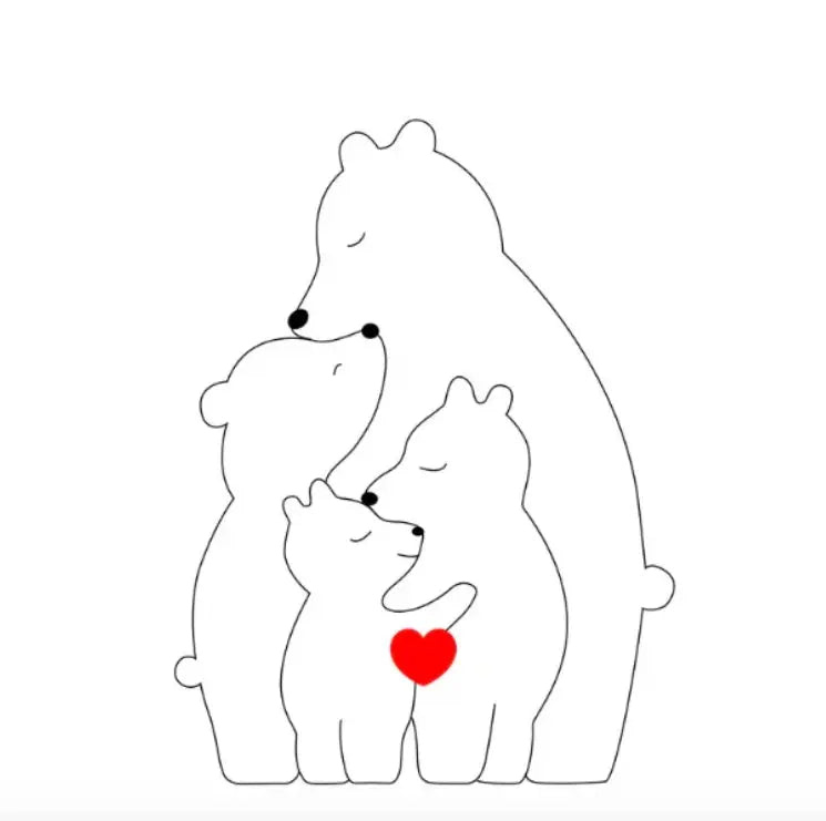 Personalised Bear Family My Store