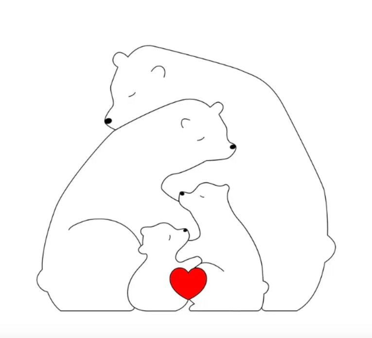 Personalised Bear Family My Store