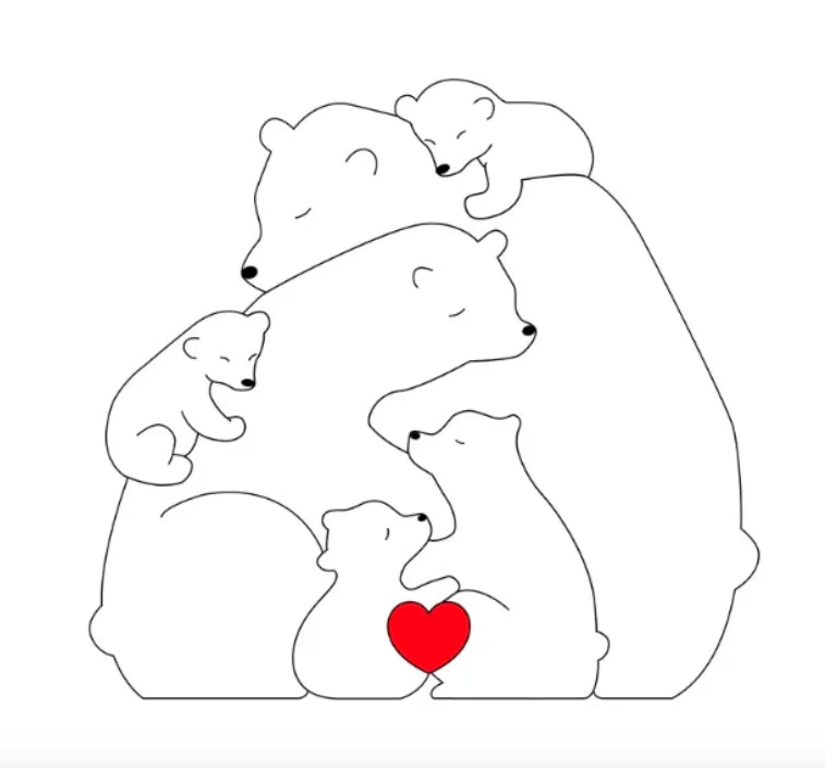 Personalised Bear Family My Store