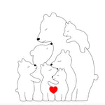 Personalised Bear Family My Store