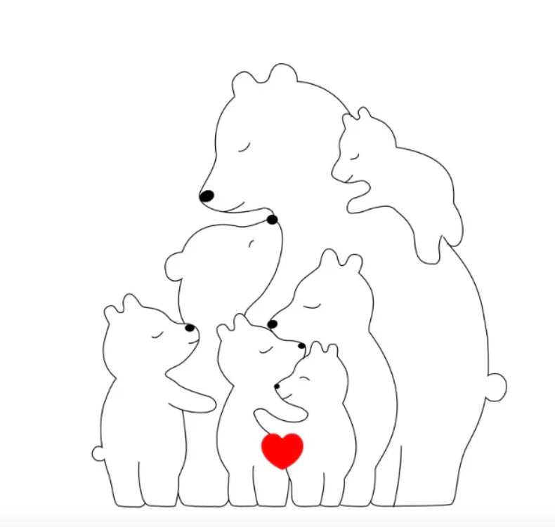 Personalised Bear Family My Store