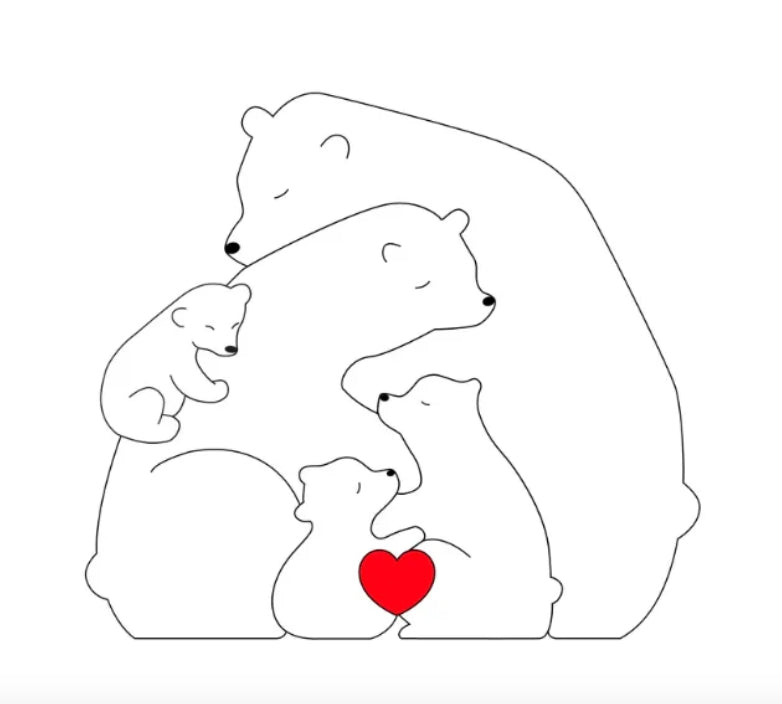 Personalised Bear Family My Store