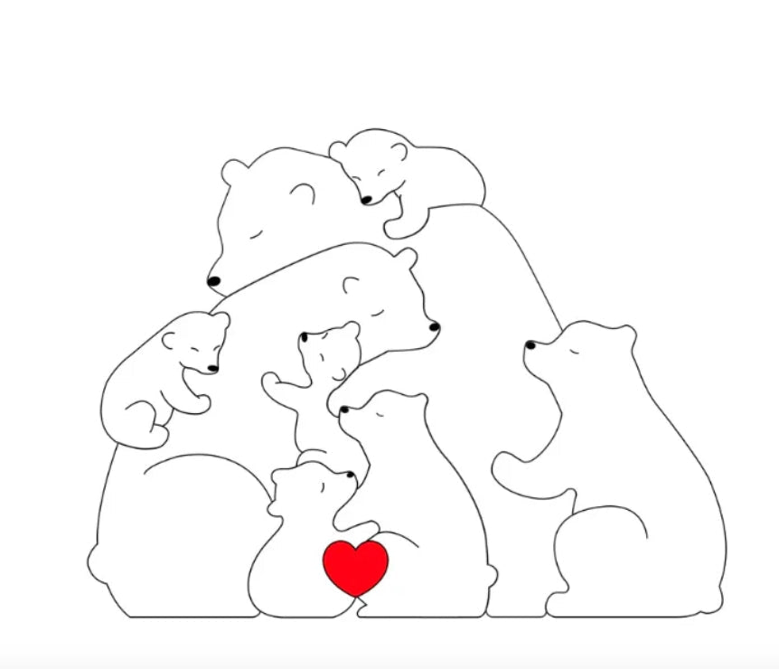 Personalised Bear Family My Store