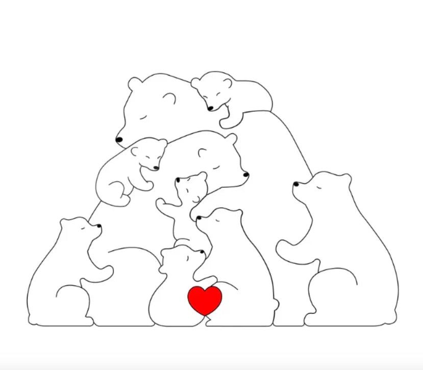 Personalised Bear Family My Store