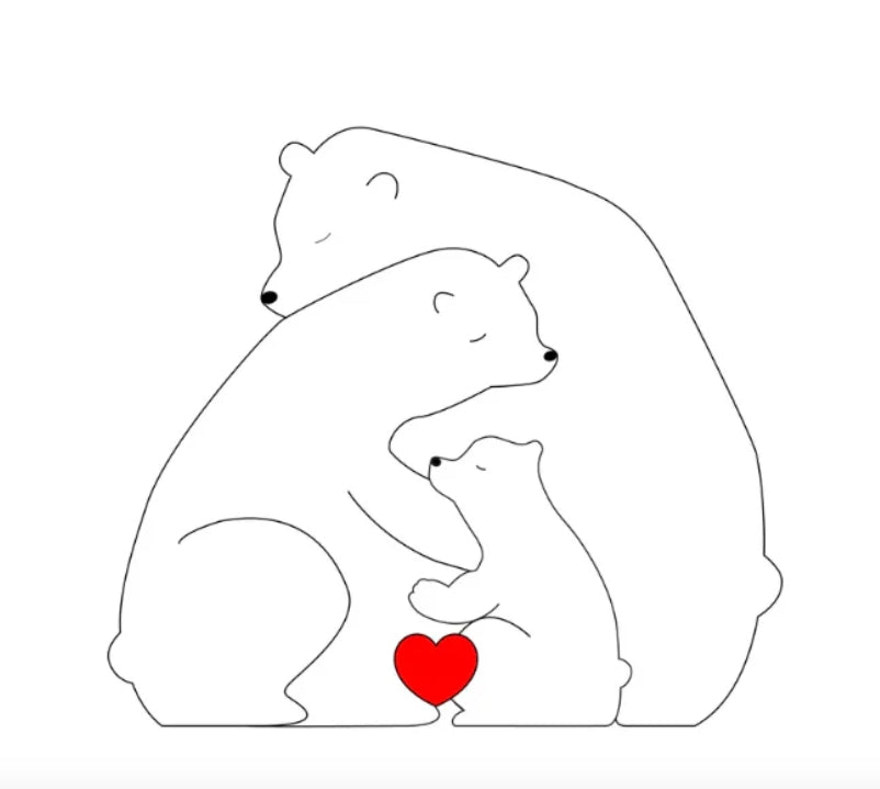 Personalised Bear Family My Store