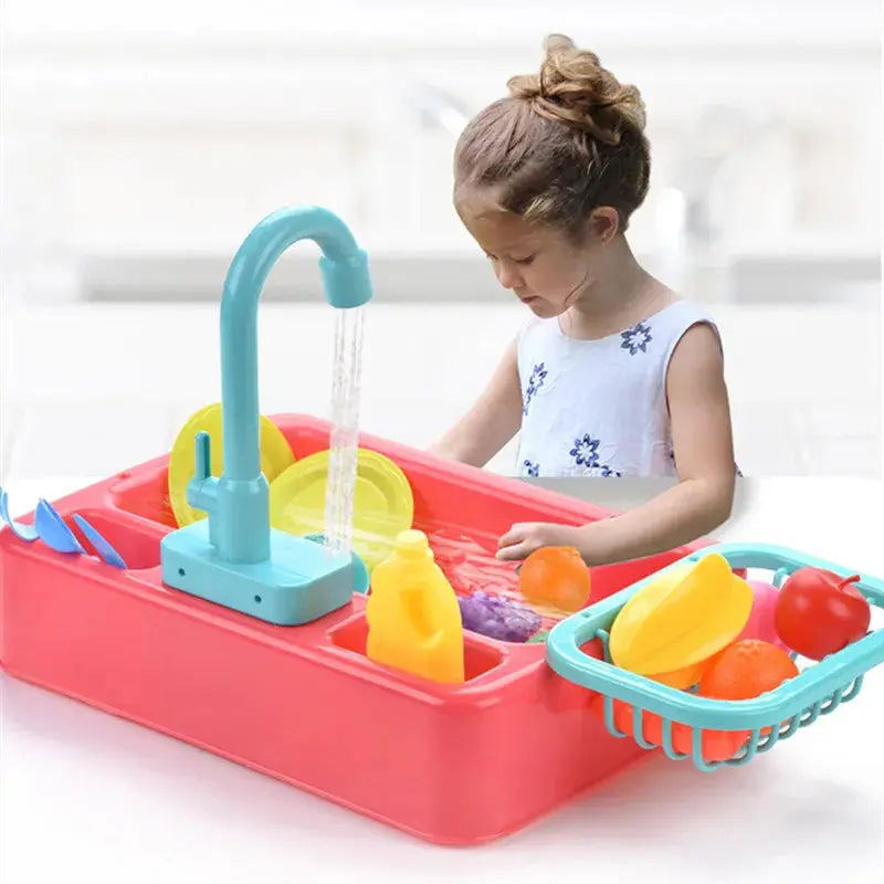 Dishwashing Sink Toy with Running Water My Store