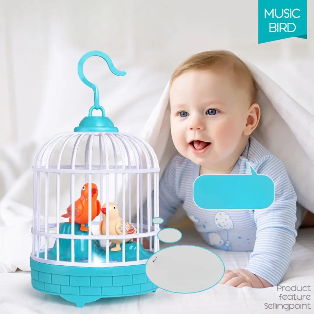 Talking Birds in Cage Children's Toy My Store