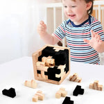 Children's Tetris Game and Learning Cube Made of Wood My Store