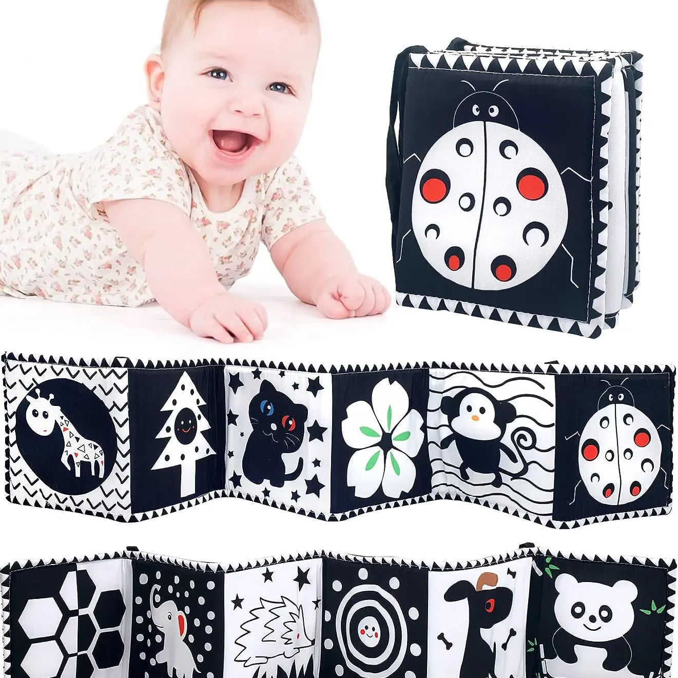 Contrast Book - Montessori Contrast Book for Newborns My Store