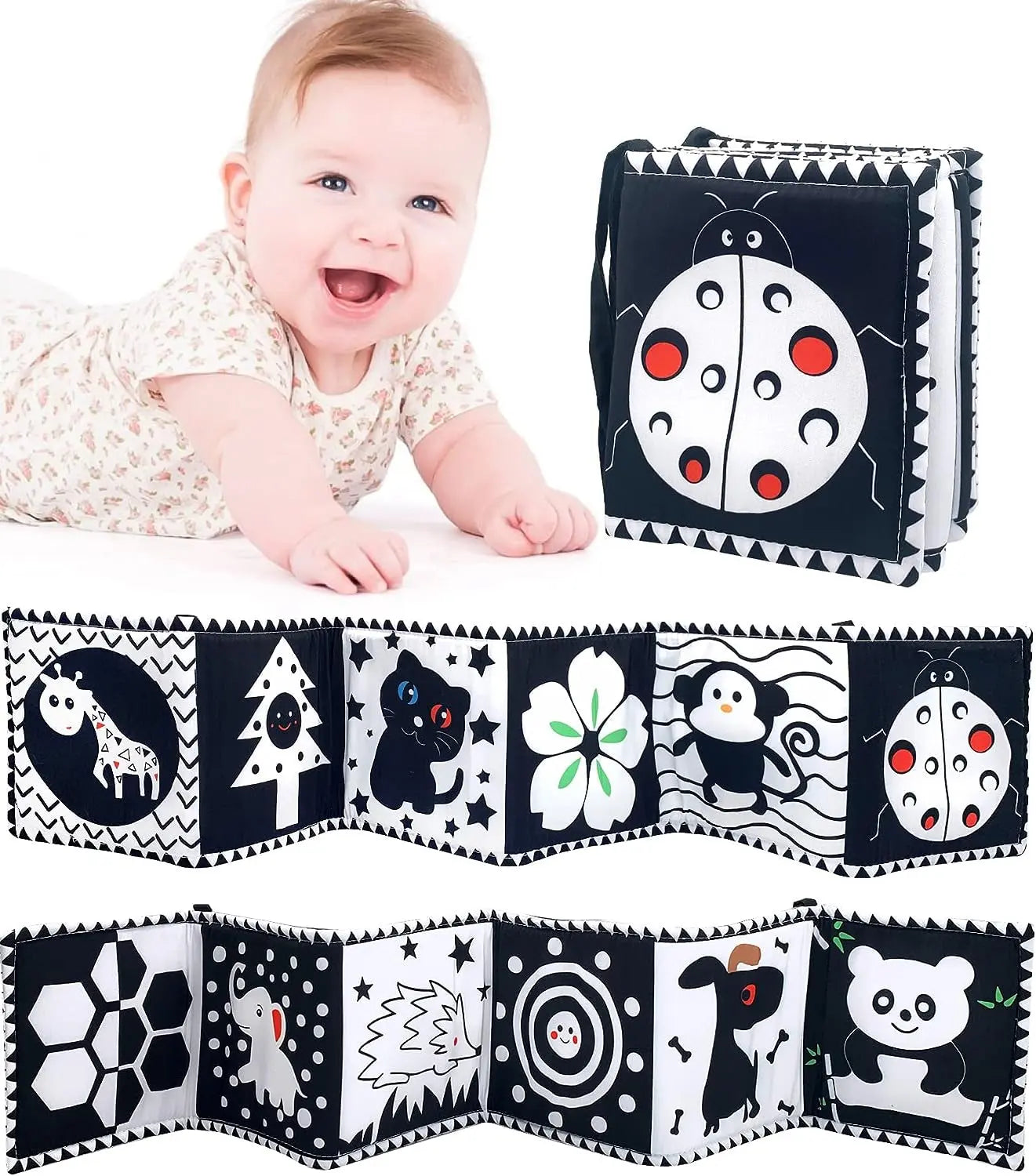 Contrast Book - Montessori Contrast Book for Newborns My Store