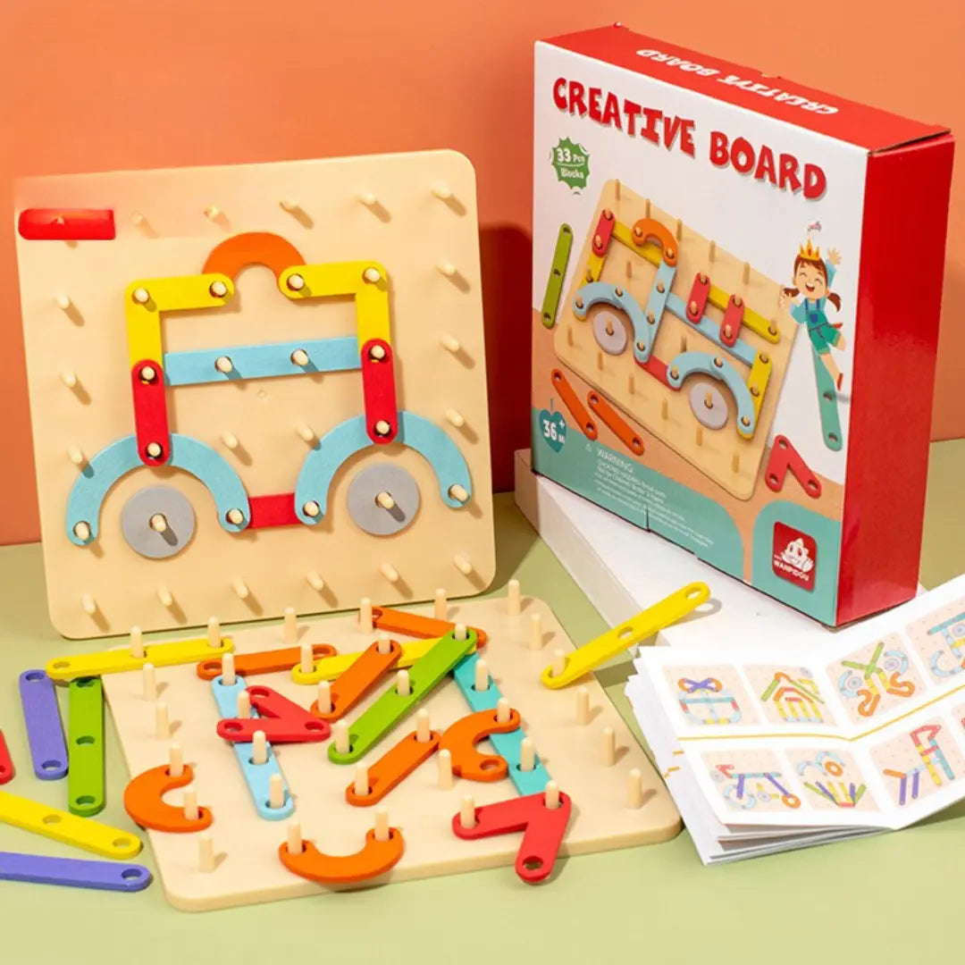 Creative Montessori Nail Puzzle Wooden Toy My Store