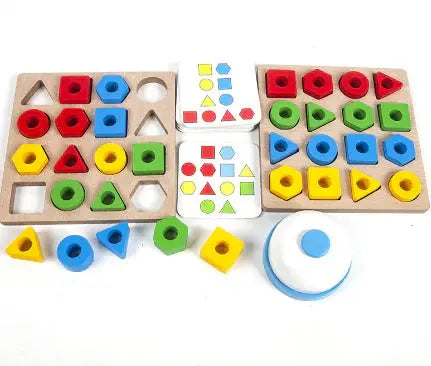 Wooden Toy for Promoting Hand-Eye Coordination – Learning Shapes My Store