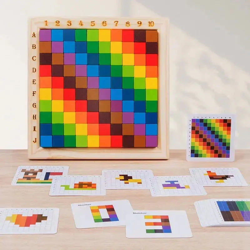 Montessori Colours and Numbers Building Blocks My Store