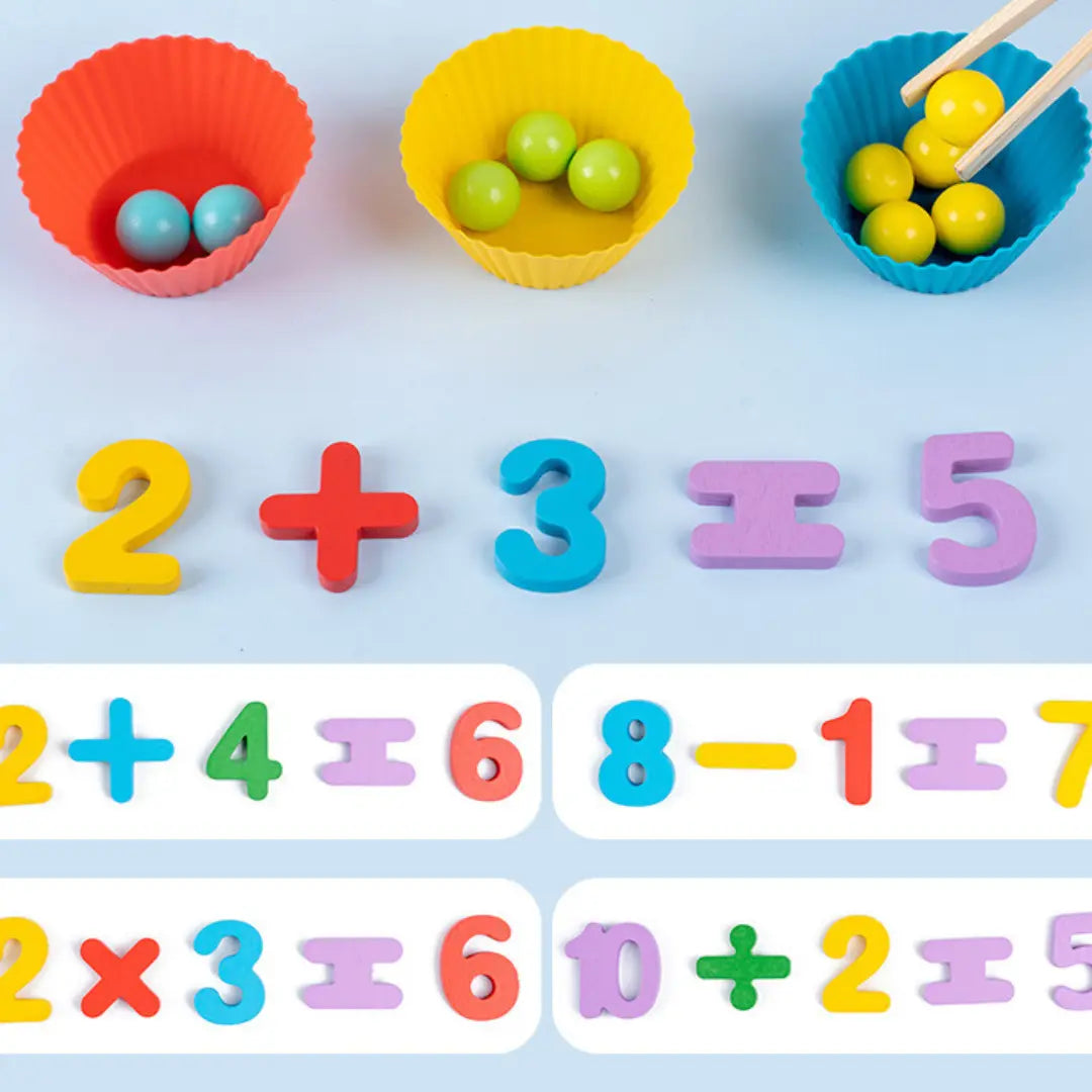 Montessori Maths Colours and Numbers Learning Set My Store
