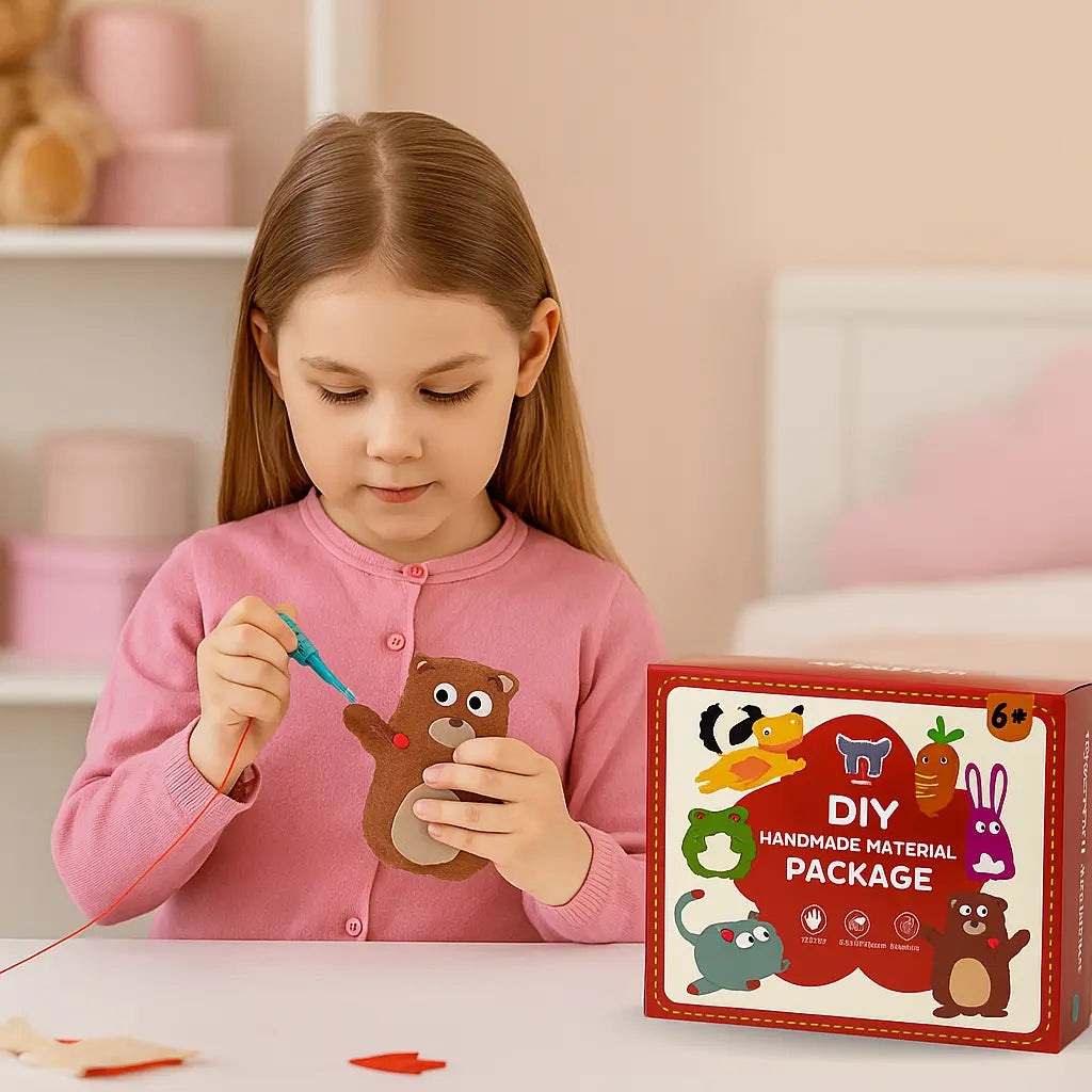 Safe Felt Animal Set for DIY Sewing My Store