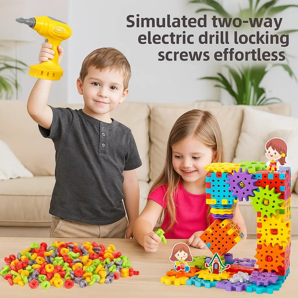 Montessori 3D Gear and Puzzle Play Pieces My Store