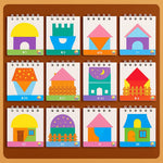 Geometric Colours and Shapes Puzzle Game - Promotes Logical Thinking! My Store