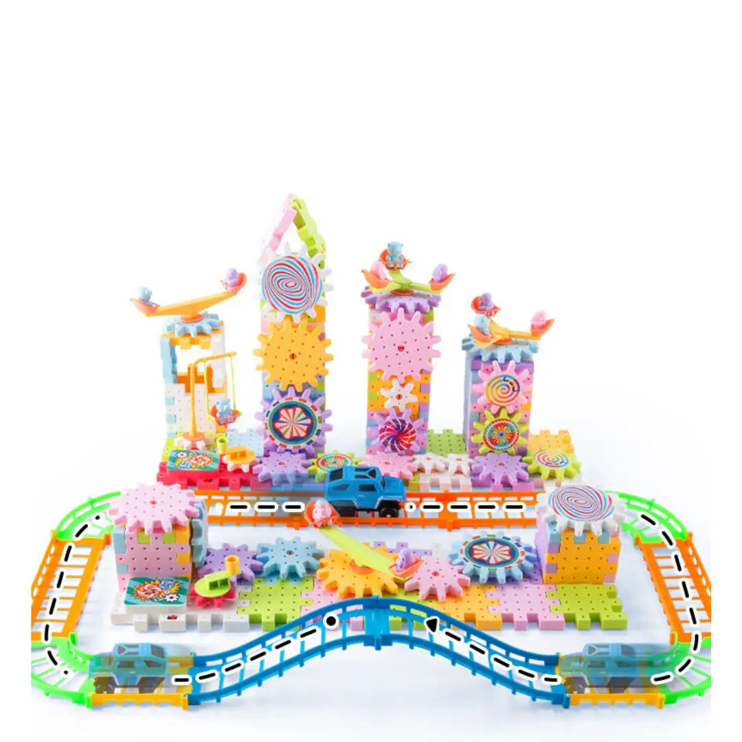 Rotating Montessori Gear Building Block My Store