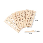 Wooden Letters and Numbers Templates for Learning to Write My Store
