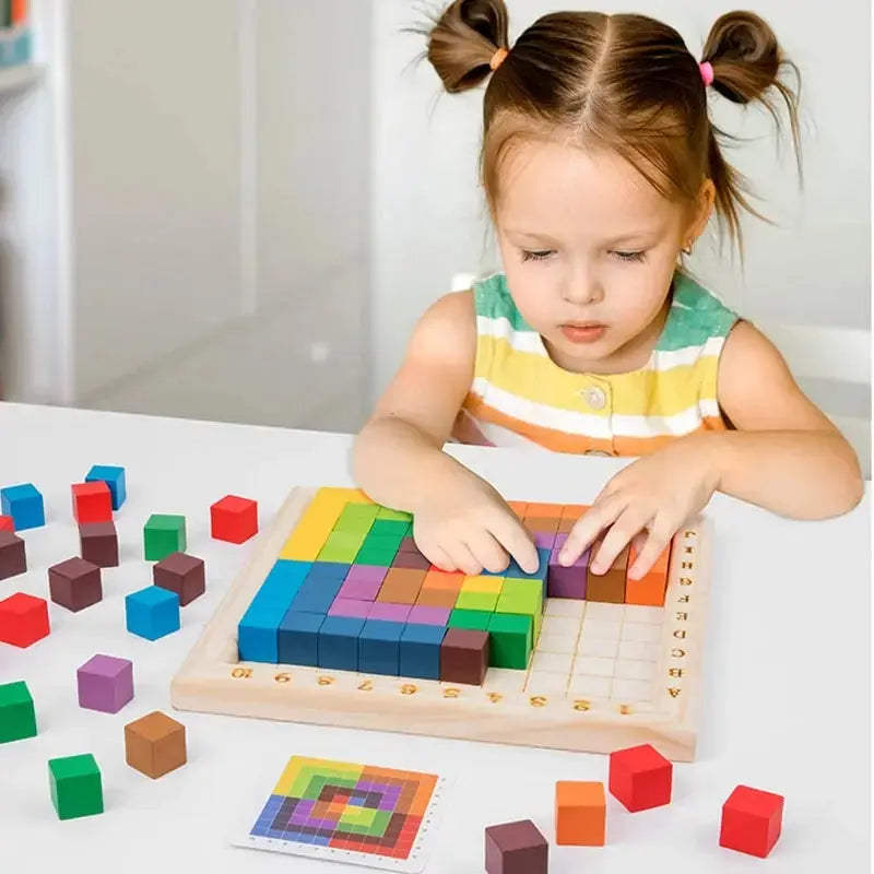 Montessori Colours and Numbers Building Blocks My Store