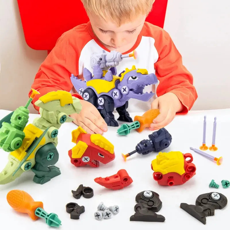 Dinosaur Screw Toy Set with Suction Cup Cannon My Store
