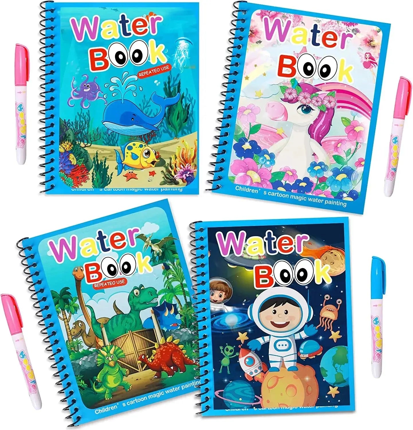 Magical Water Colouring Book – Discover Hidden Drawings My Store
