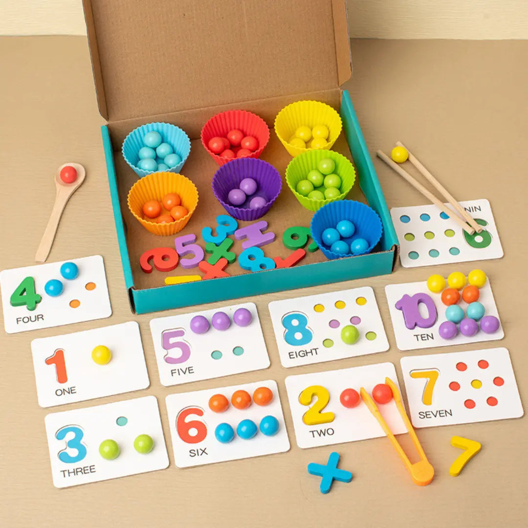 Montessori Maths Colours and Numbers Learning Set My Store