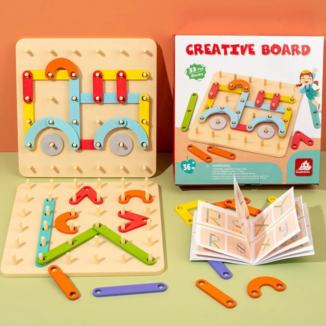 Creative Montessori Nail Puzzle Wooden Toy My Store