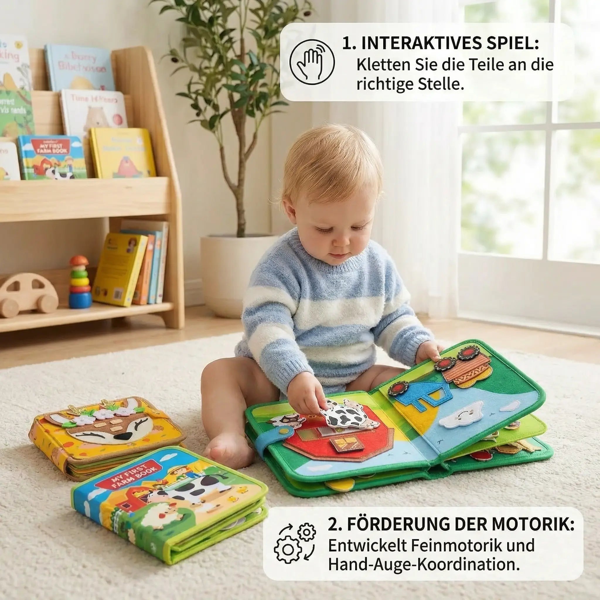 3-Piece Montessori Play & Story Learning Book Set My Store