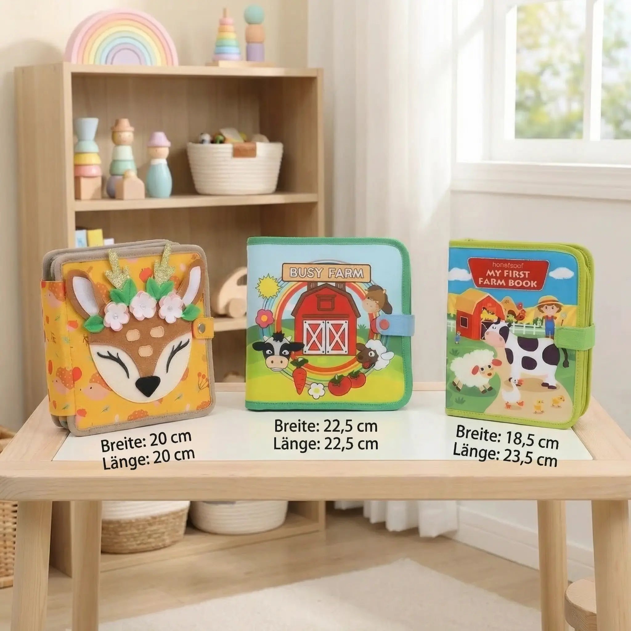 3-Piece Montessori Play & Story Learning Book Set My Store