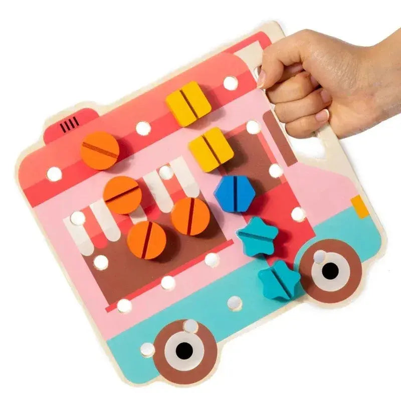 Montessori Colour Screws Bear Board for Little Craftsmen My Store