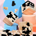 Children's Tetris Game and Learning Cube Made of Wood My Store