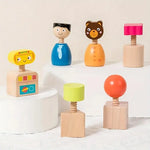 Montessori Screw Figures Wooden Toy My Store