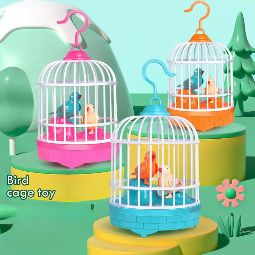 Talking Birds in Cage Children's Toy My Store