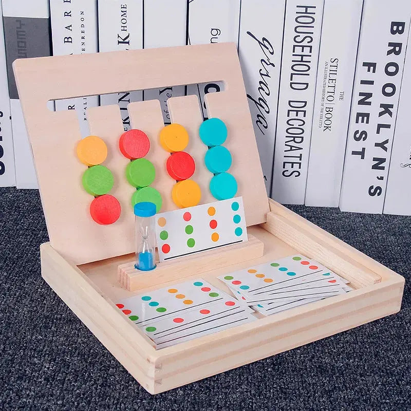 Montessori Wooden Shapes and Colours Sorting Game My Store