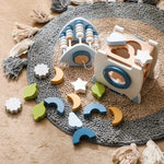 Handcrafted Montessori Wooden Rocket with Various Shapes and Colours My Store
