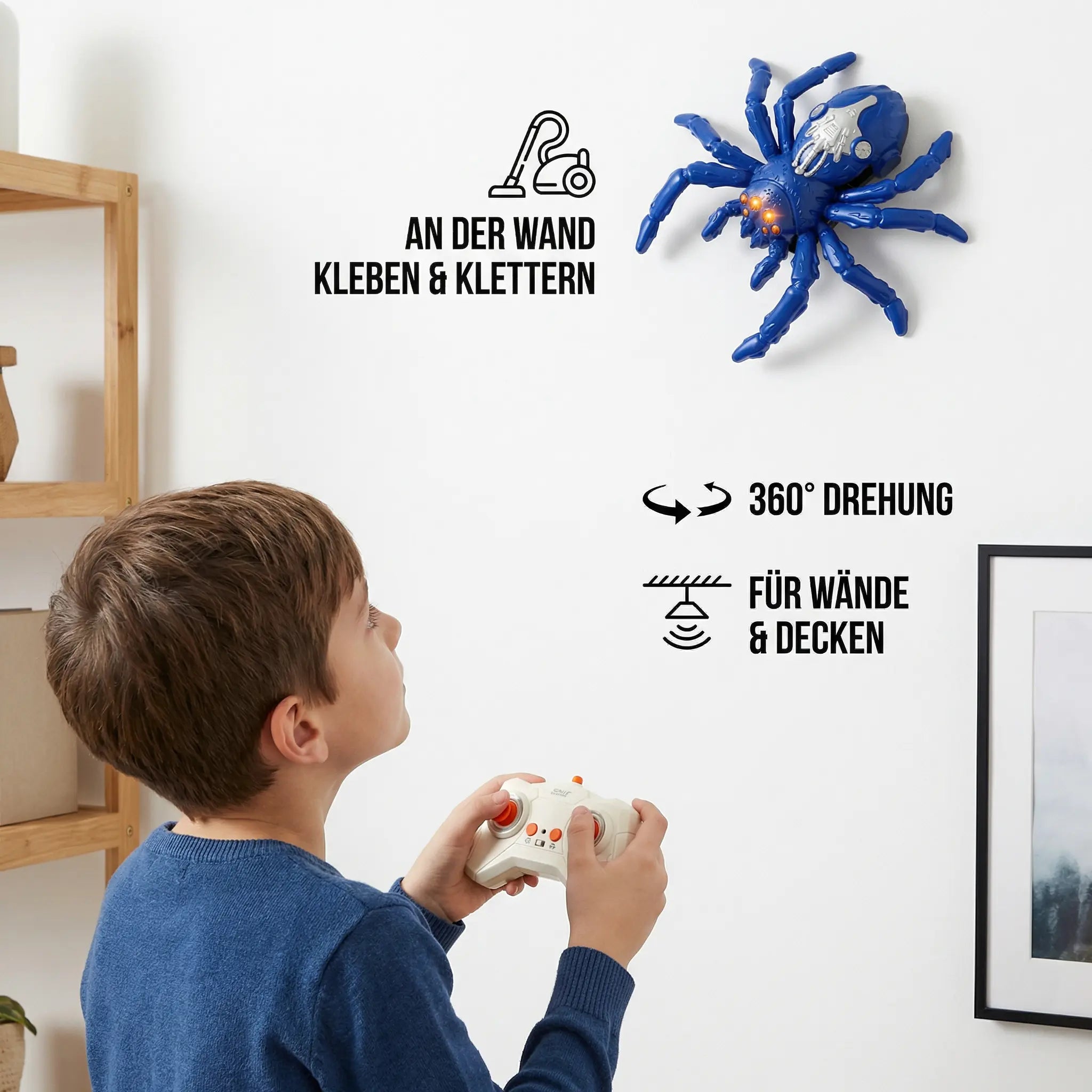 Remote-Controlled Wall-Crawling Creature – RC Spider/Lizard for Walls & Ceilings My Store