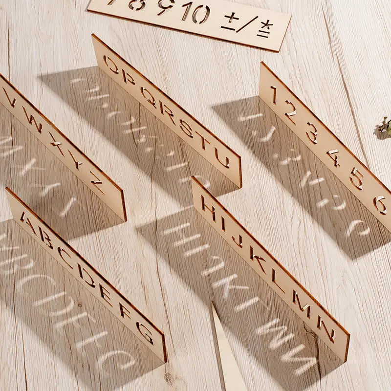 Wooden Letters and Numbers Templates for Learning to Write My Store