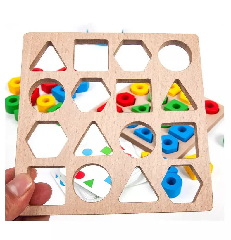 Wooden Toy for Promoting Hand-Eye Coordination – Learning Shapes My Store