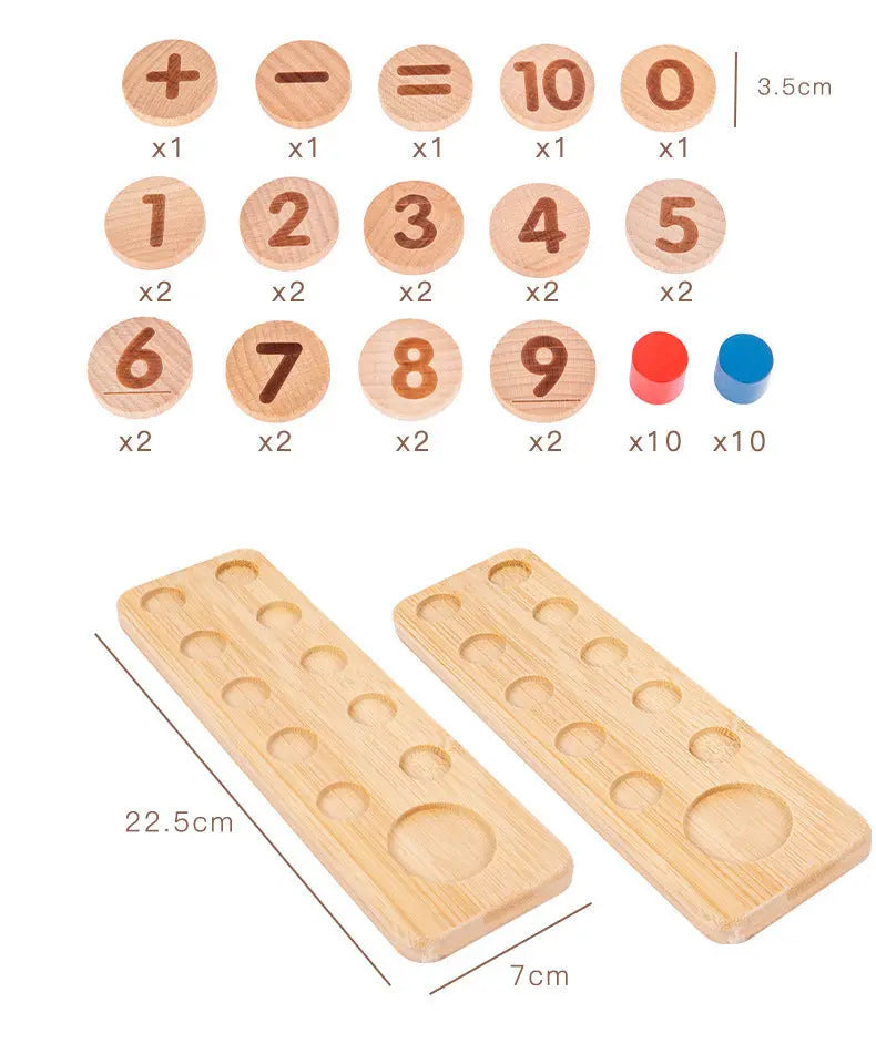 Learning Maths Made Easy - Wooden Game My Store